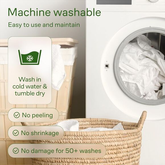 Ultra Soft Twin XL Mattress Topper - Viscose Made from Bamboo Mattress Pad - Picture 2 of 8